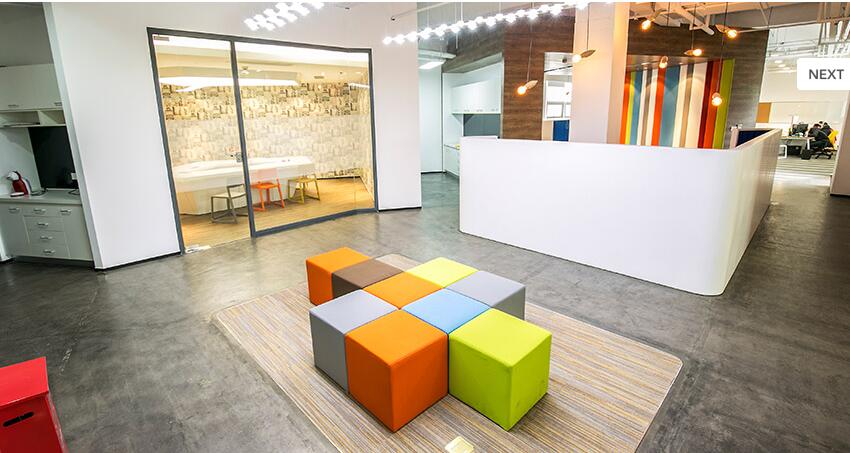 创意年轻化的色彩 生动灵活办公空间设计欣赏